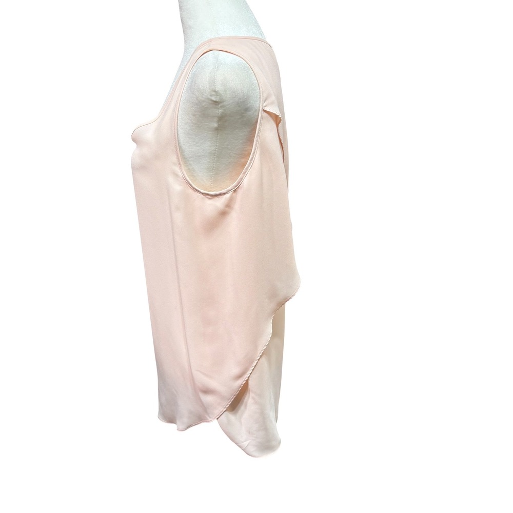 Banana Republic Womens Small Blush Crossover Tulip Back Sleeveless Blouse #975 - Picture 3 of 9